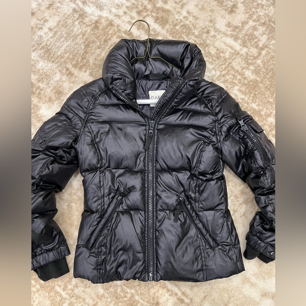 GIRLS SAM.FREESTYLE PUFFER JACKET BLACK SIZE 10